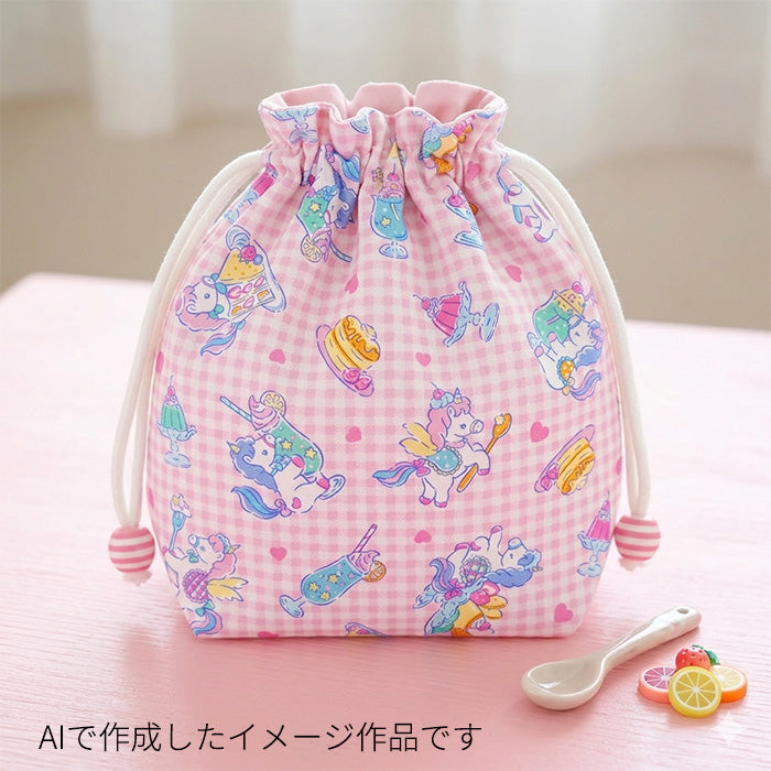 ユニコーン柄 チェック柄 ゆめかわ ハート オックス 生地 綿100% 110cm幅