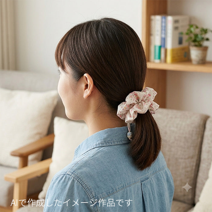 花柄 花束 上品 ノスタルジック スケア 生地 綿100% 110cm幅