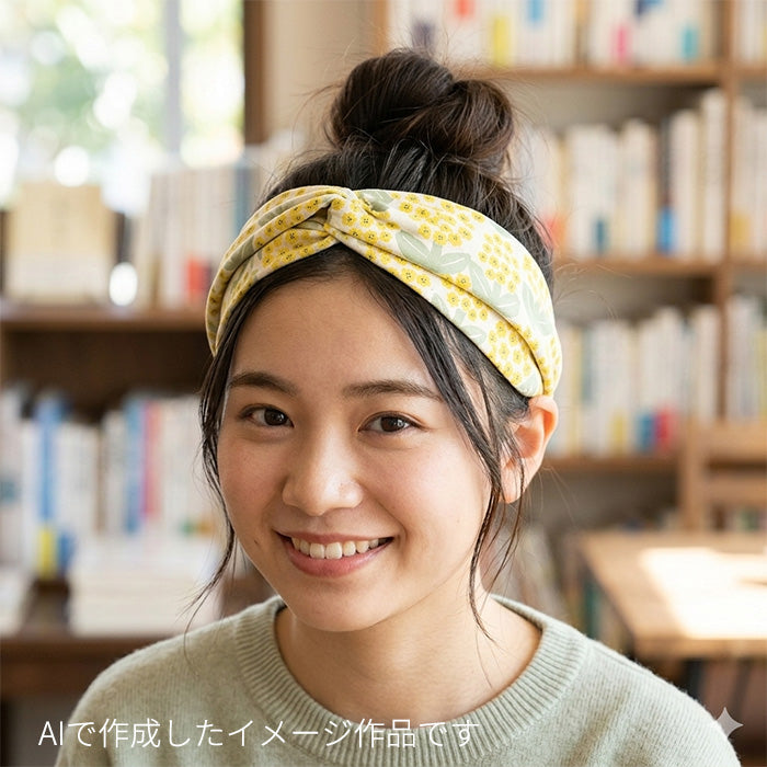 花柄 ミモザ オックス 生地 綿100% 110cm幅