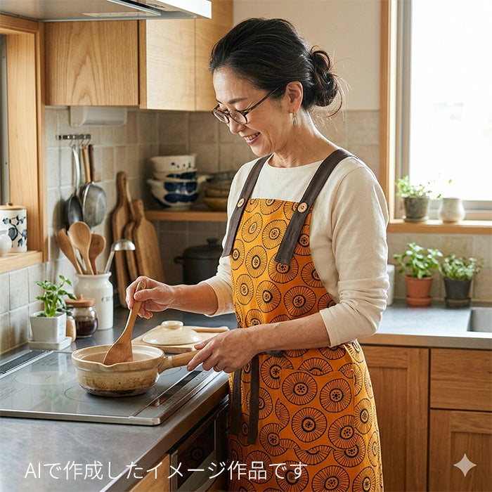 花柄 FUWARI  北欧 レトロ オックス 生地 綿100％ 110cm幅 全2色