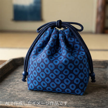 和柄 鹿の子 モダン スケア 生地 綿100％ 110cm幅