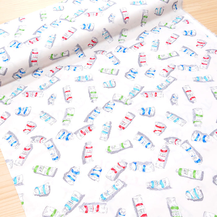 絵の具柄 アート 画材 ブロード 生地 綿100％ 110cm幅