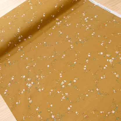 花柄 小花柄 上品 大人 綿麻シーチング 生地 綿85％ 麻15％ 110cm幅