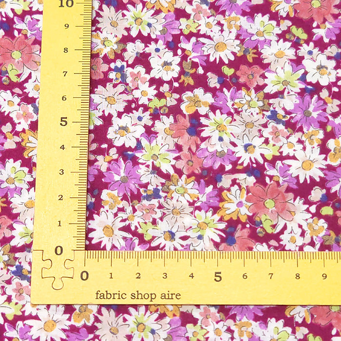 花柄 小花 シック ローン 生地 綿100% 110cm幅