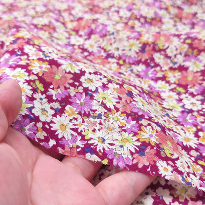 花柄 小花 シック ローン 生地 綿100% 110cm幅