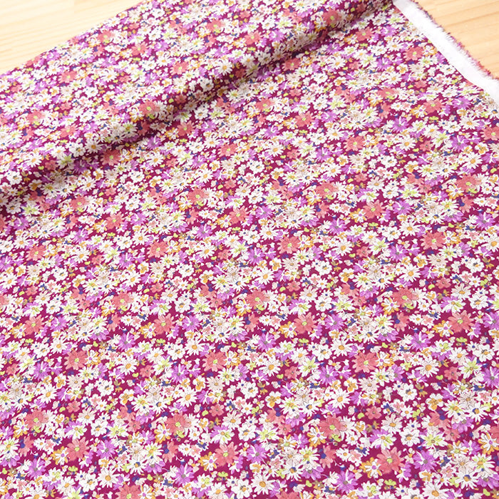 花柄 小花 シック ローン 生地 綿100% 110cm幅