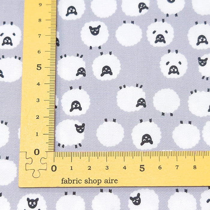 動物柄 ひつじ オックス 生地 綿100％ 110cm幅