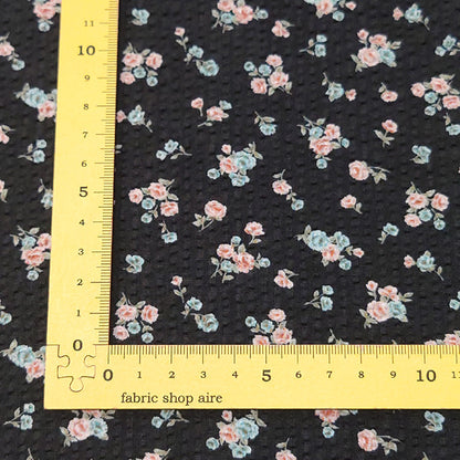 花柄 小花 可愛い リップル 生地 綿100％ 110cm幅