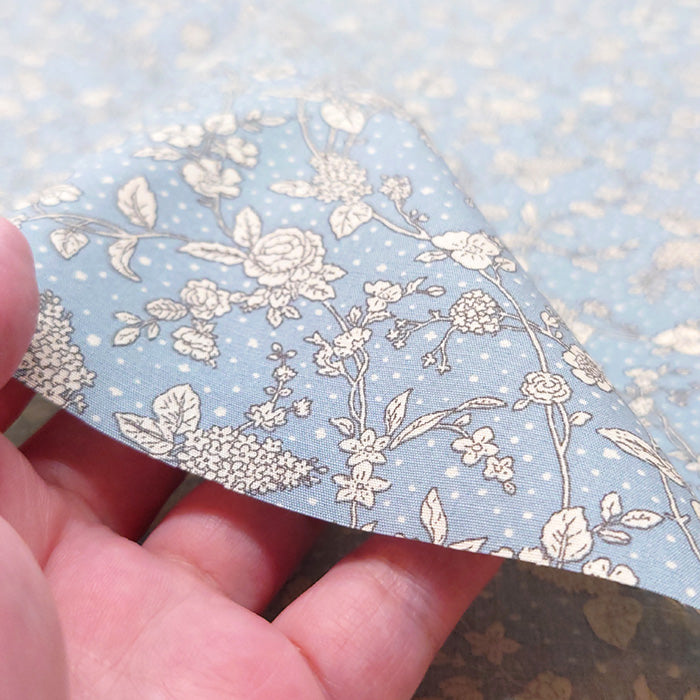 花柄 繊細 ブロード生地 綿100％ 110cm幅