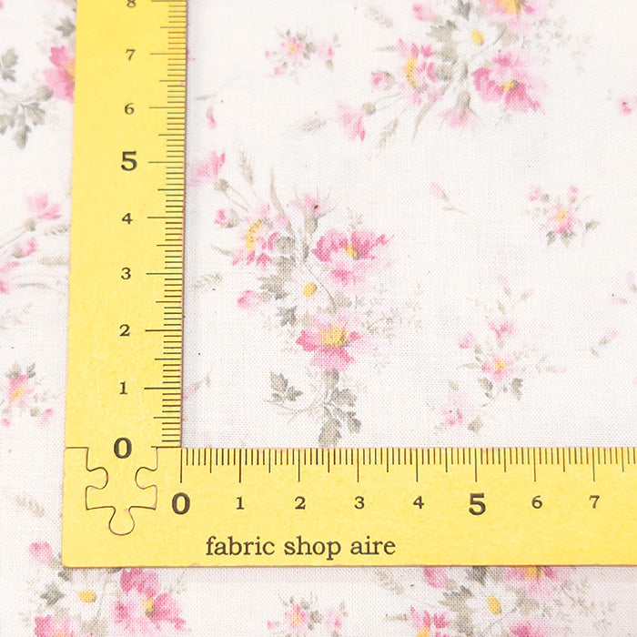 花柄 花束 上品 ノスタルジック スケア 生地 綿100％ 110cm幅