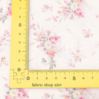 花柄 花束 上品 ノスタルジック スケア 生地 綿100％ 110cm幅