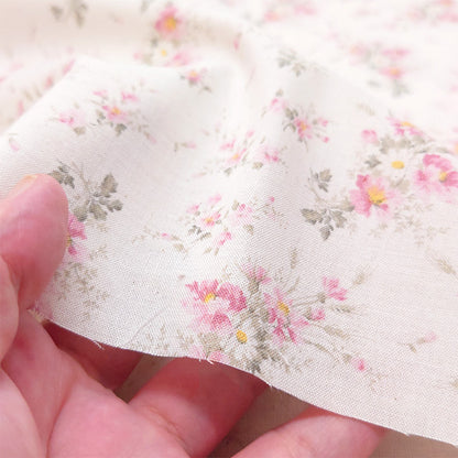 花柄 花束 上品 ノスタルジック スケア 生地 綿100％ 110cm幅