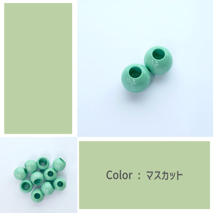【 2個1組 】ループエンド 18mm 穴サイズ7mm プラスチック製 紐止め 巾着 お着替え袋 コップ入れ