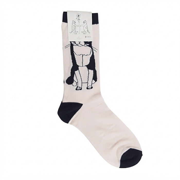 +HAyU fabric ハユ socks C:ハチワレBLK
