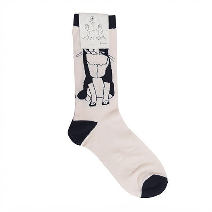 +HAyU fabric ハユ socks C:ハチワレBLK