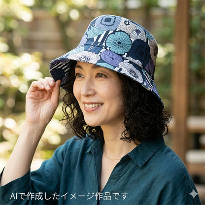 花柄 ストライプ 上品 大胆 綿サテン 生地 綿100％ 110cm幅