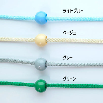 【 2個1組 】ループエンド 18mm 穴サイズ7mm プラスチック製 紐止め 巾着 お着替え袋 コップ入れ