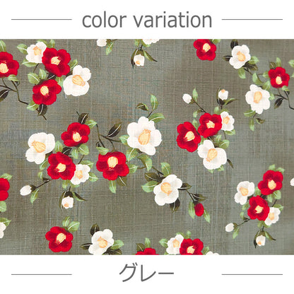 花柄 椿 サザンクロス 上品 和柄 生地 綿100％ 110cm幅