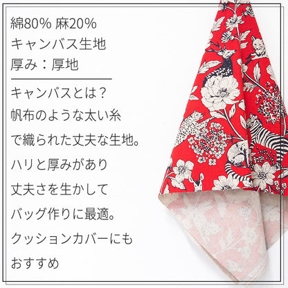 echino ～wonder～ キャンバス 生地 綿80％ 麻20％ 110cm幅