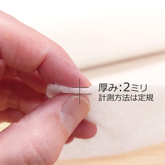 接着 キルト芯 片面接着 厚み 2mm 約105cm幅 薄手 ポリエステル