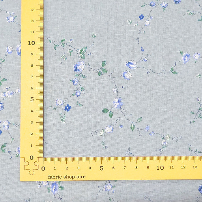 花柄 小花柄 上品 大人 綿麻シーチング 生地 綿85％ 麻15％ 110cm幅