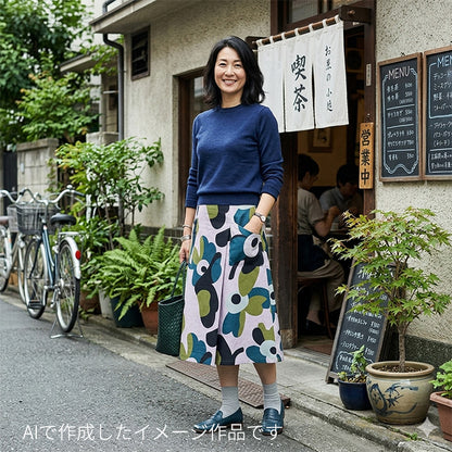 花柄 大柄 おしゃれ エアータンブラー加工 綿サテン 生地  綿100% 110cm幅