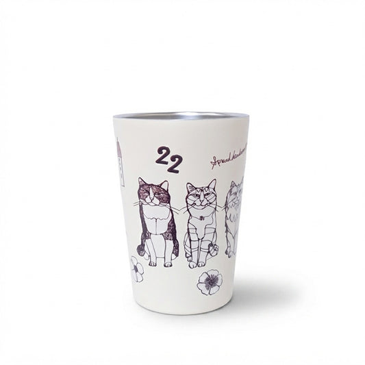 +HAyU fabric ハユ cat trio 保温保冷タンブラー