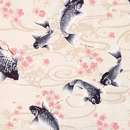 鯉 日本 桜 サザンクロス 生地 綿100% 110cm幅