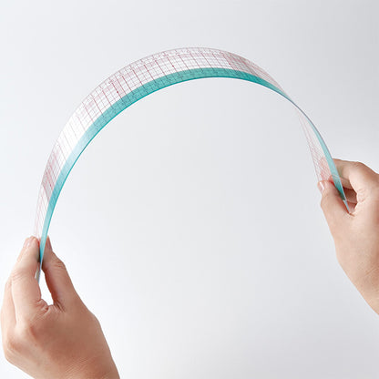 【 Clover 】 方眼定規 20cm 30cm 50cm メモリ付き 幅広 45度 角度付 平行線