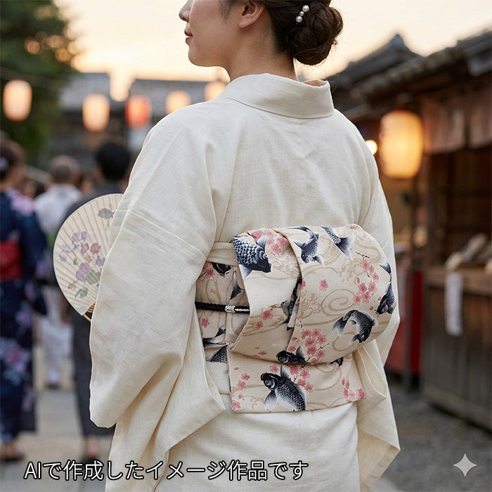 鯉 日本 桜 サザンクロス 生地 綿100% 110cm幅