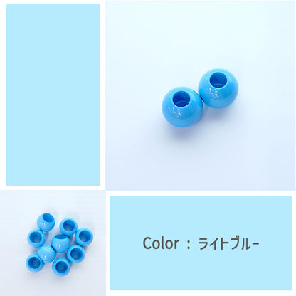 【 2個1組 】ループエンド 18mm 穴サイズ7mm プラスチック製 紐止め 巾着 お着替え袋 コップ入れ