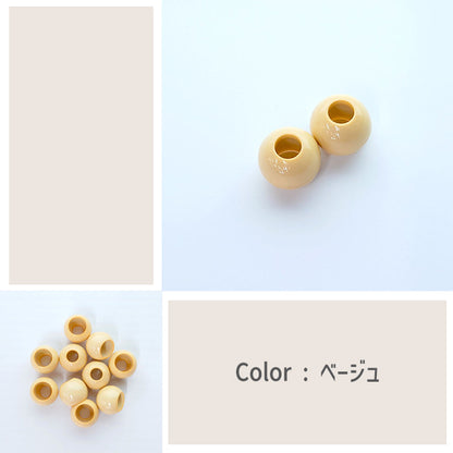 【 2個1組 】ループエンド 18mm 穴サイズ7mm プラスチック製 紐止め 巾着 お着替え袋 コップ入れ