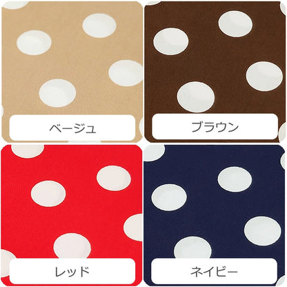 ドット 直径22mm ブロード 全10色 綿100％ 生地幅110cm